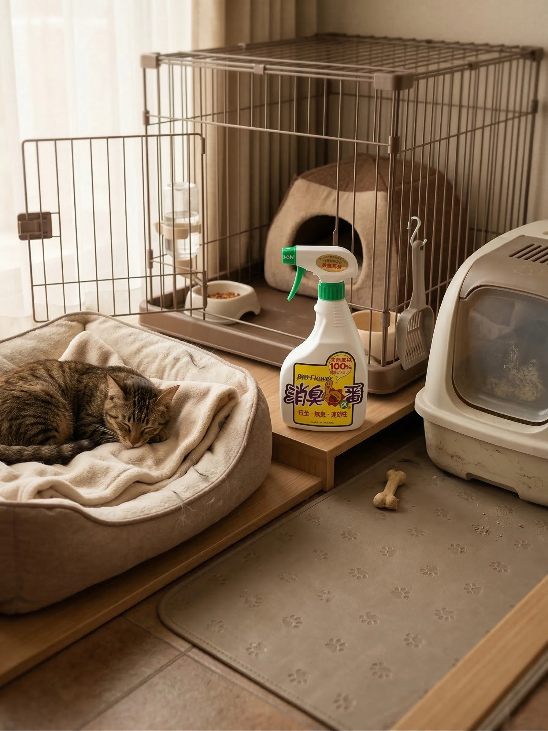 ペットのベッドやトイレ周りの消臭
